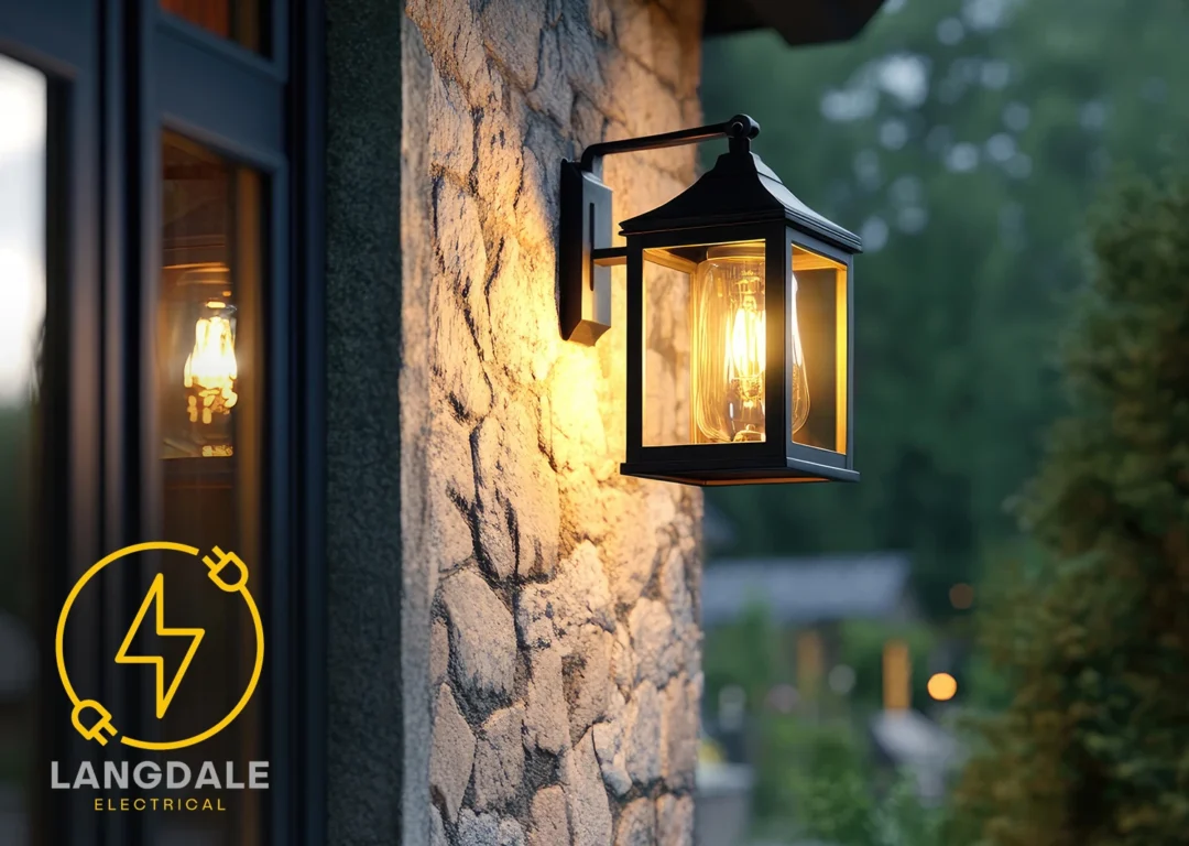 Exterior wall light.
